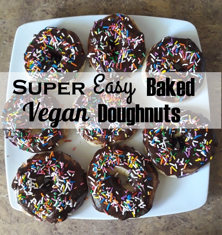 Super Easy Baked Vegan Doughnuts
