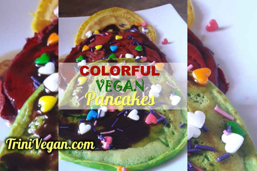 Delicious & Colourful Vegan Pancakes